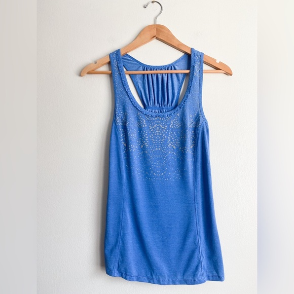 Lululemon Run Silver Bullet Sleeveless Tech Tank Top Running Ruffle Reflective 2 - Picture 7 of 11